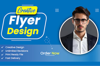 design creative corporate and business flyer