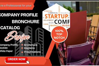 do company profile, brochure design, annual report, presentation and white paper