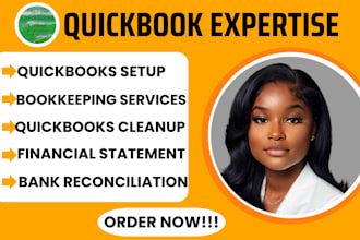 do quickbooks bookkeeping with setup, clean up, catch up and reconciliation