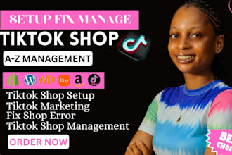 create setup tik tok shop, sync shopify store for tiktok shop marketing