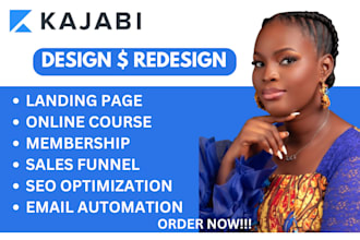 kajabi website design, kajabi website redesign, kajabi sales funnel, kajabi