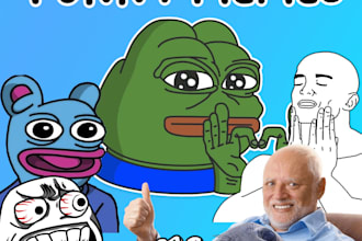 create funny memes for your social media page or crypto project