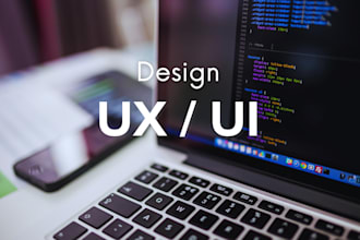 create UI UX designs for web site and mobile apps
