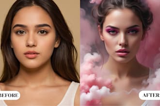 do high end photo retouching,professional skin retouching and any photoshop work