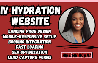 iv hydration website medical website design iv therapy website and landing page