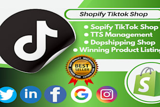 setup USA tiktok shop, manage tiktok shop, tiktok dropshipping marketing