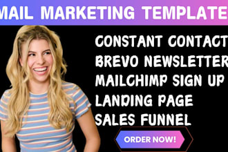 setup mailchimp constant contact brevo email marketing newsletter landing page