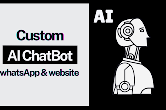 create ai chatbot development for whatsapp and websites