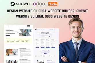 design website on duda website builder odoo website showit website