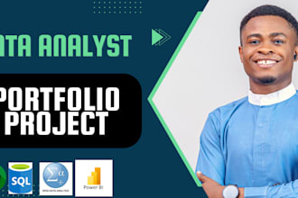 do a data analysis project, portfolio and a good report