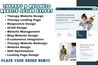 therapy website online therapy website virtual therapy website wellness website