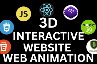 develop webgl 3d websites, web animation interactive three js