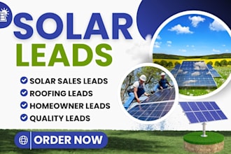 generate fresh solar leads homeowner leads roofing leads for many countries