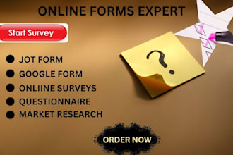 conduct online survey form, using google jot form