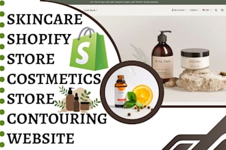 design skincare shopify store makeup beauty spa website cosmetics website