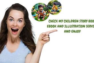 ghostwrite children kid book ebook illustration digital ai art book cover design