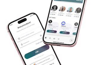 develop a full flutter app with responsive UI and backend