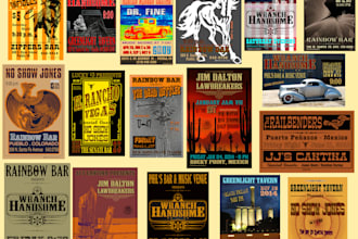 design a cool concert gig poster or flyer for you or your band