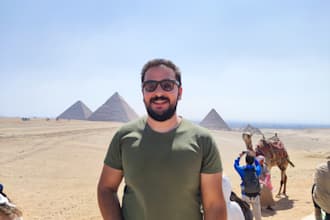 be your tour guide in egypt, cairo, giza, private tours