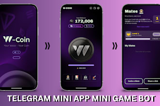 develop telegram mini app, telegram mini game, telegram mini web
