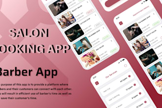develop custom salon booking app, babber booking app, hair beauty app, spa app