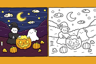 design bold and easy coloring book or pages
