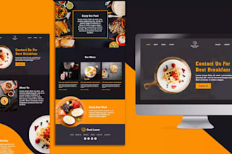 create a custom single page wordpress website and custom website