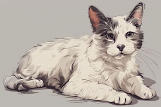 draw illustration pet portrait vector art