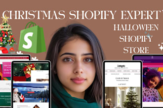 create christmas website christmas halloween shopify store dropshipping store
