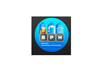 design beautiful super plumbing and heating logo