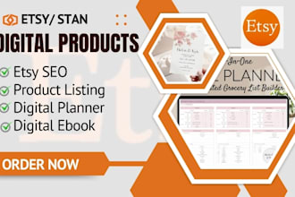 setup etsy digital product shop etsy digital planner, digital products etsy shop