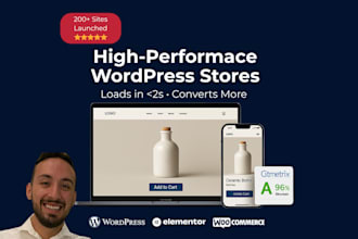 a a high performance, conversion focused wordpress website that drives sales