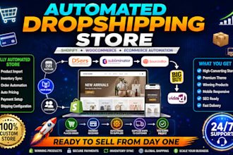do automated dropshipping store via deser sublimintor sourcinbox bigbuy,vidaxl