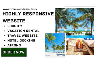 design lodgify vacation airbnb short term rental hotel booking travel website