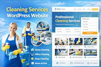 design cleaning service laundry drycleaning office cleaning website