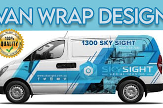 vehicle wrap design, car wrap design, van wrap design