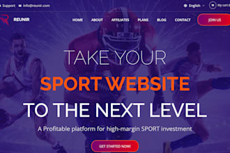 develop sports club website for soccer academy,  basketball, football website