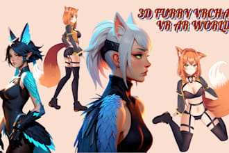 upload vrc avatar, vr game ar vr character, vrchat unity, furry vrc vrchat world