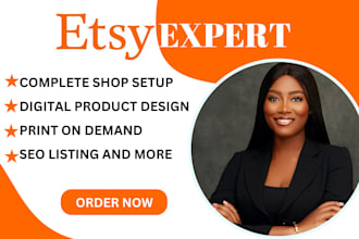 do etsy shop set up, etsy digital products design etsy SEO, etsy print on demand