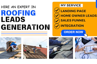 generate roofing leads solar leads landing page homeowner sales funnel handyman