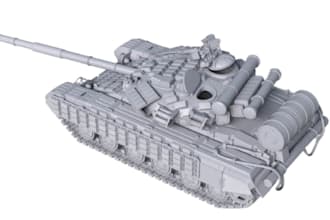 make custom 3d military tank, tiger I sculpt, sherman tank model for 3d printing