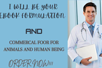 be your ebook writer formulation and commercial food for animals and human being