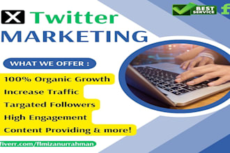 do organic twitter x marketing to grow followers