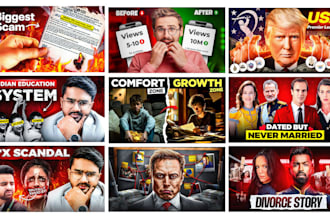 design a professional mind blowing youtube thumbnail for you