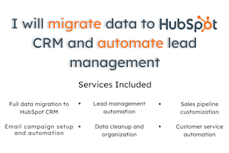 migrate data to hubspot CRM and automate lead management