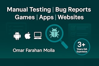 qa test your game, app, or website for bugs