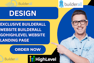 design exclusive builderall website builderall gohighlevel website landing page