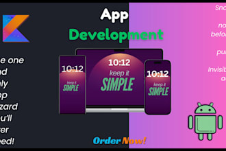 do app development,  android app, desktop app in kotlin