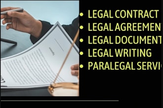 write legal contract, agreement, terms and condition, privacy policy