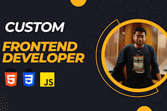 make a static website for you with HTML CSS and javascript